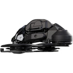 Shimano Deore XT RD-M8250-GS Di2 Wireless 12-Speed rear derailleur in black, side profile view