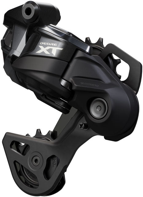 Shimano Deore XT RD-M8250 Di2 Wireless 12-Speed rear derailleur in matte black finish