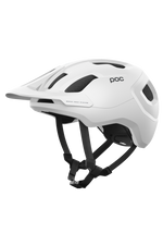 POC Axion Spin mountain bike helmet in matt white with black straps