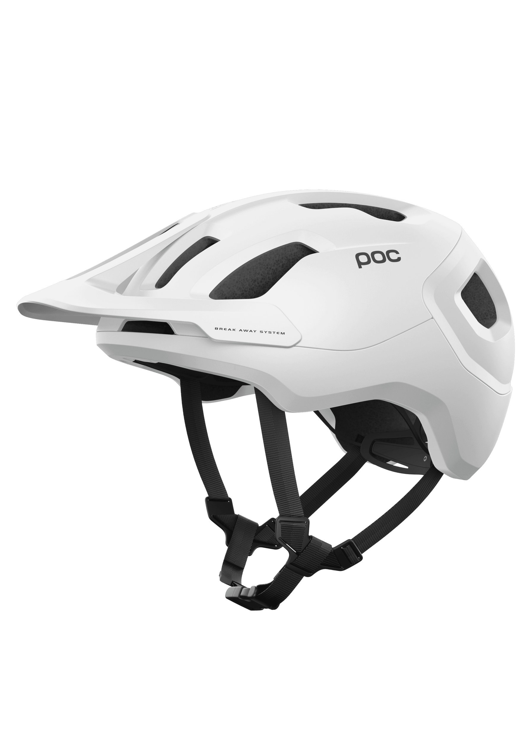 POC Axion Spin mountain bike helmet in matt white with ventilation ports