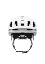 POC Axion Spin cycling helmet in matt white with ventilation ports and black straps