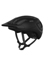 POC Axion Spin mountain bike helmet in uranium black matte finish with visor