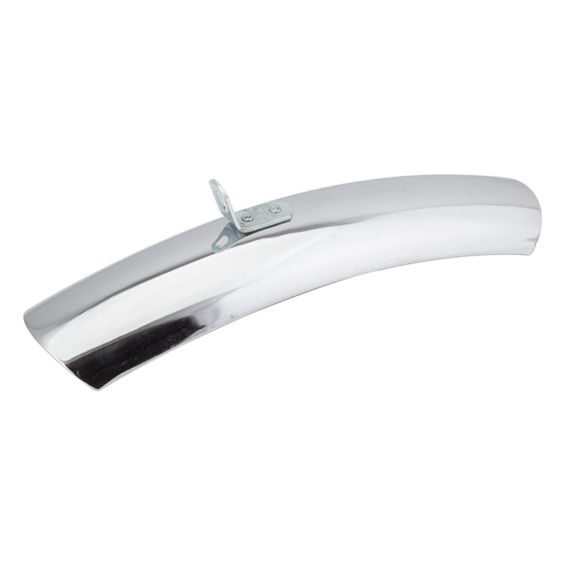 Wald #90 chrome metal bicycle fender splash guard with mounting bracket