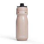 CamelBak Podium Steel 18oz bike bottle in stone beige color with black cap