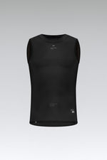 Gobik Second Skin Base Layer Men's sleeveless tank top in Moonless black color