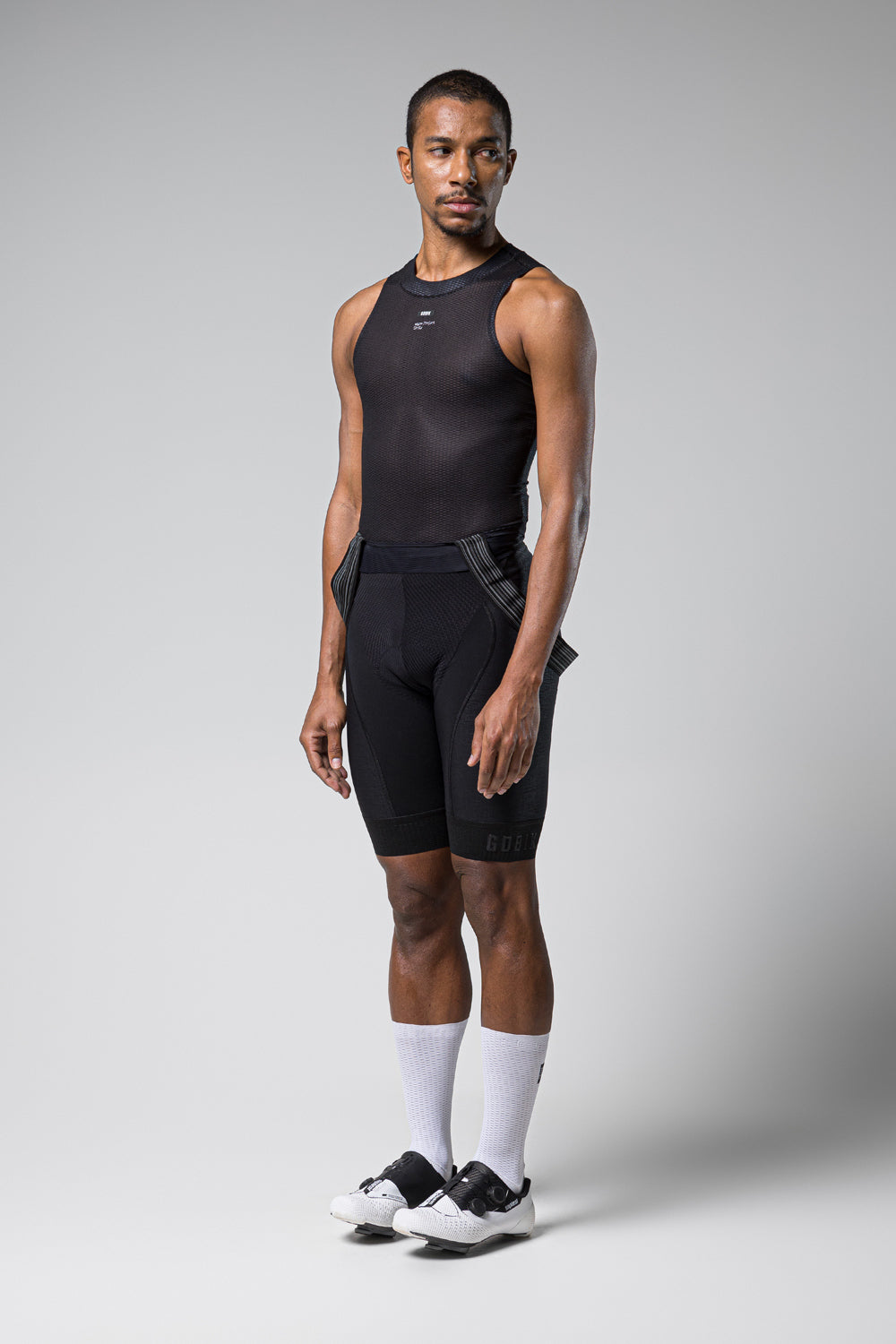 Gobik Second Skin Men's Base Layer in Moonless black sleeveless cycling vest