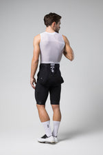 Gobik Second Skin base layer men's tank top in salt color with cycling shorts