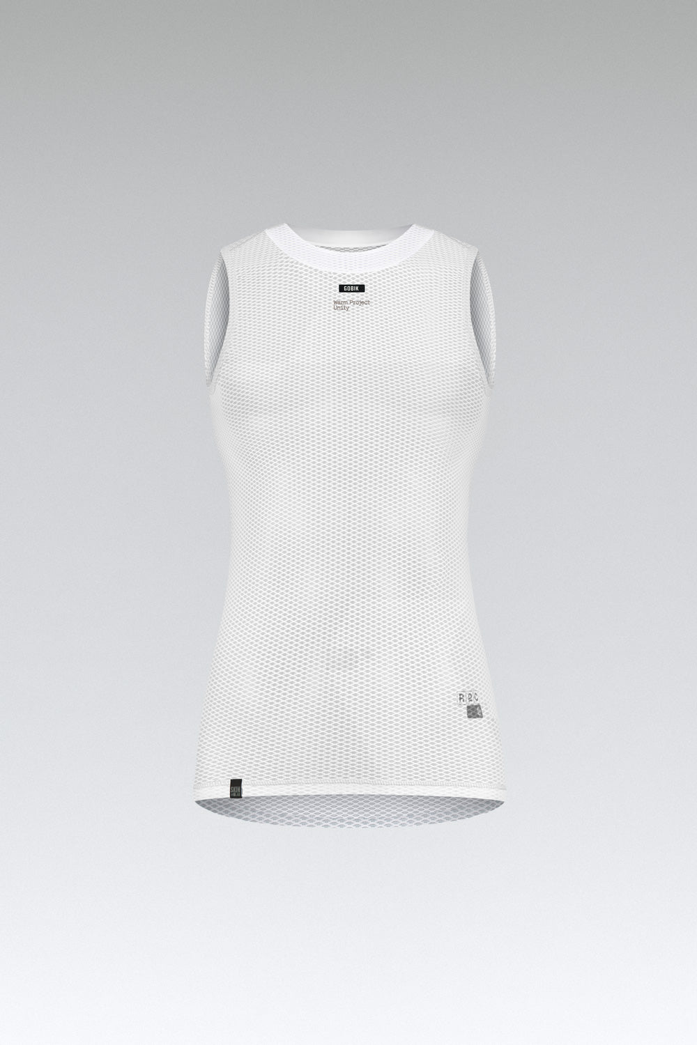 Gobik Second Skin women's base layer tank top in salt white color