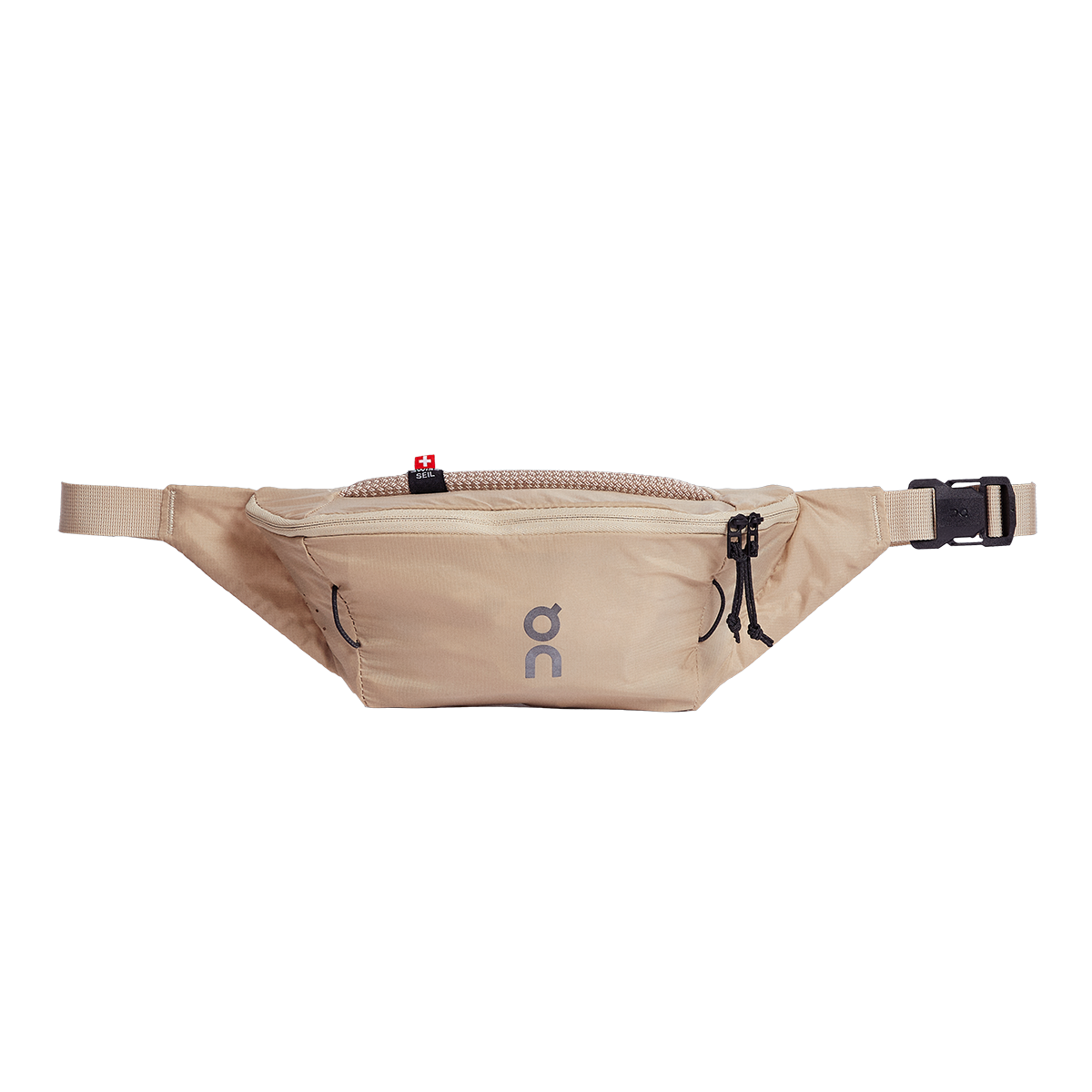 On Waist Pack 2L Lite in sand beige color with adjustable strap