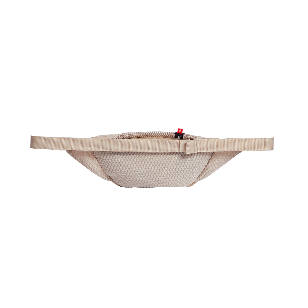 On Waist Pack 2L Lite in sand color with mesh pattern and adjustable strap
