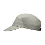 On Performance Cap Unisex in Brume, side view showing perforated ventilation panel