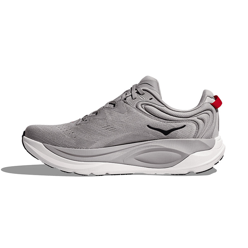 Hoka Gaviota 6 men's running shoe in stellar grey colorway side view