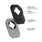 Rokform Universal Adapter showing MagMax ring, RokLock compatibility, and magnetic features