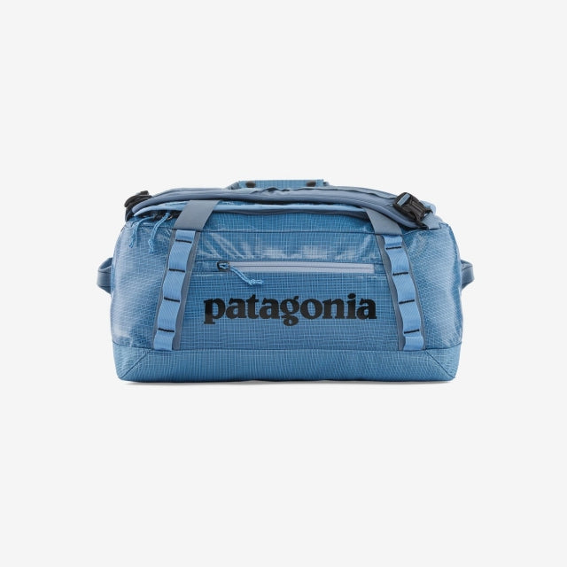 Patagonia Black Hole Duffel 40L in Abalone Blue with Ink Black accents