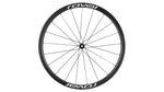 Specialized Roval carbon fiber bicycle wheel with black rim and spokes