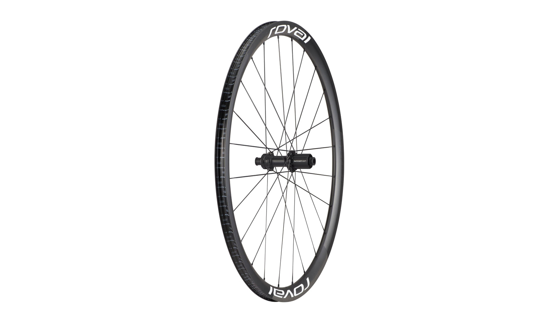 Specialized Roval Alpinist CLX HG rear wheel with carbon rim and white branding