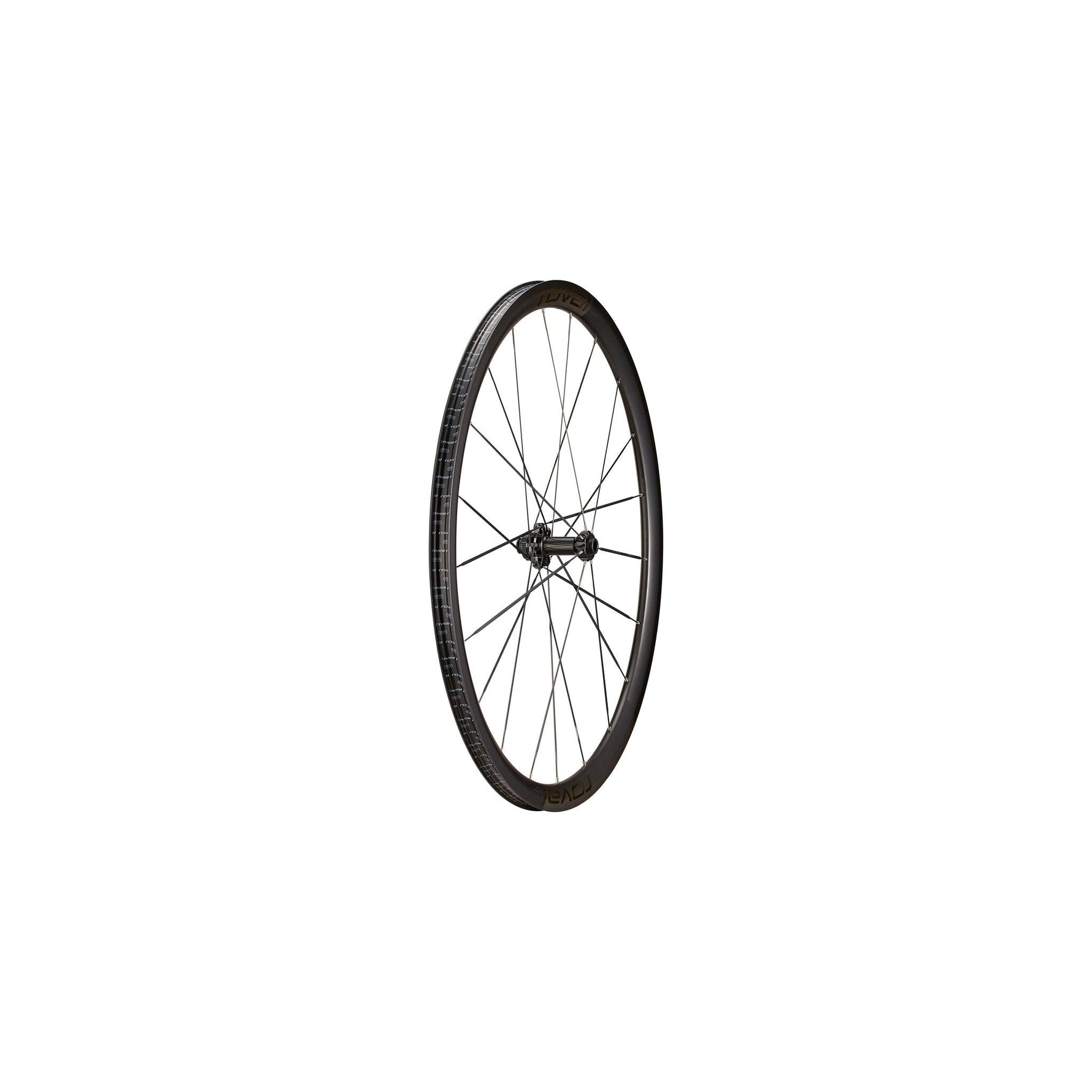 Specialized Roval Alpinist CLX front bicycle wheel with carbon rim and spokes