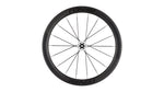 Specialized Roval carbon fiber bike wheel with black rim and spokes