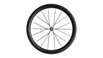 Specialized Roval carbon fiber bicycle wheel with black rim and spokes
