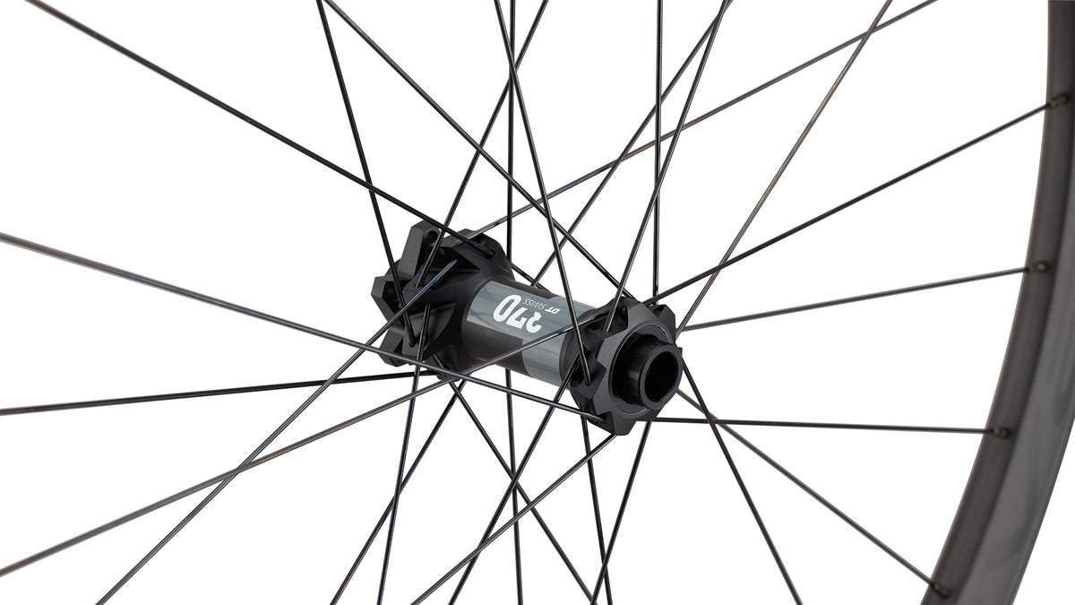 Specialized Roval Control SL rear wheel with DT Swiss 370 hub, satin carbon rim, black spokes