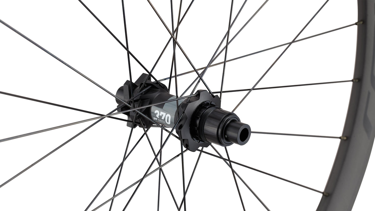 Specialized Roval Control SL 29 front wheel with DT Swiss 370 hub in satin carbon and black