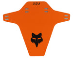 Fox Racing Mud Guard in bright orange with black fox head logo and mounting holes