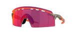 Oakley Encoder Strike Vented sunglasses with matte grey frame and Prizm Road lens