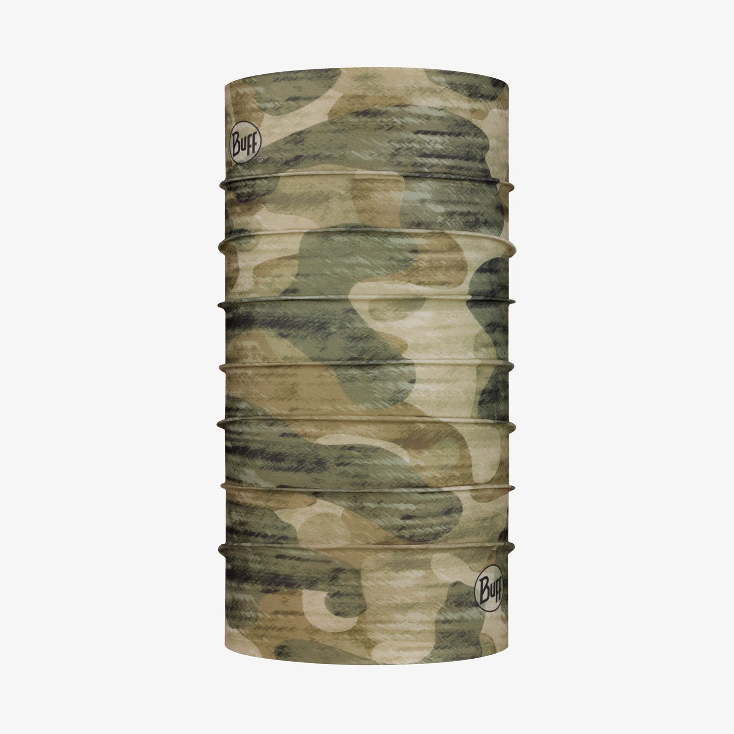 Buff Cool Net UV+ neck gaiter in desert camouflage pattern