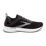 Brooks Levitate 4 men's running shoe in black with grey accents and white sole