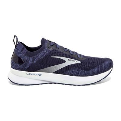 Brooks Levitate 4 men's running shoe in navy purple with white sole