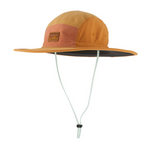Patagonia Quandary Brimmer hat in sienna clay colorway with chin strap