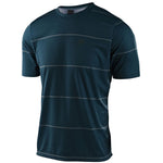 Troy Lee Designs Flowline Short Sleeve Jersey in Stacked Light Marine colorway