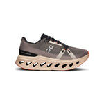 On Cloudeclipse women's running shoe in fade gray with sand beige sole
