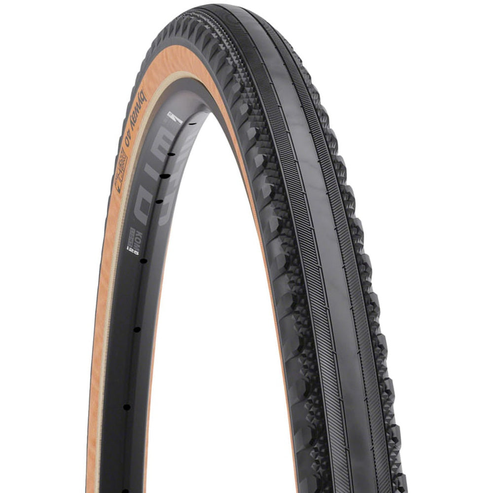 WTB Byway 40 700x40 Road TCS Fold tire with black tread and tan sidewalls