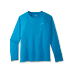 Brooks Atmosphere Long Sleeve Men's 2.0 running shirt in cerulean blue