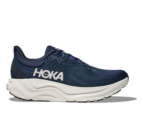 Hoka Arahi 8 men's running shoe in varsity navy with white sole