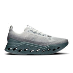 On Cloudsurfer Max men's running shoe in iceberg and olive colorway