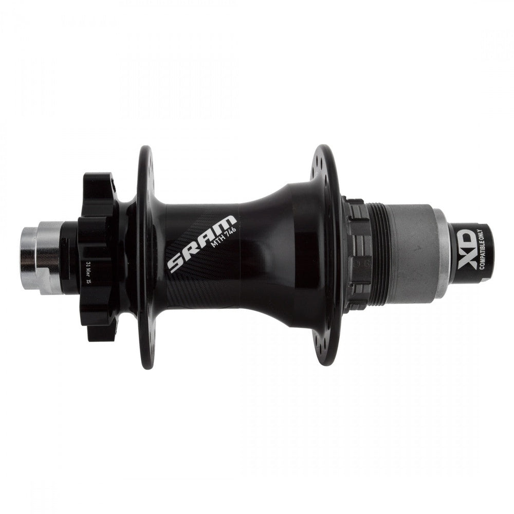 SRAM MTH 746 rear mountain bike hub in black with XD driver