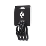 Black Diamond Hotforge Screwgate Carabiner 3 Pack in black on retail packaging