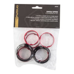 Origin8 single speed conversion kit with black and red alloy spacers in package