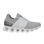 On Cloudswift 3 running shoe in grey and white with distinctive cloud sole
