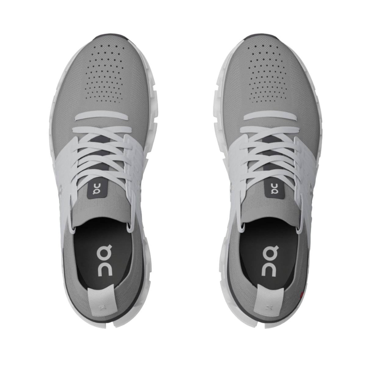 On Cloudswift 3 running shoes in alloy gray colorway with white laces