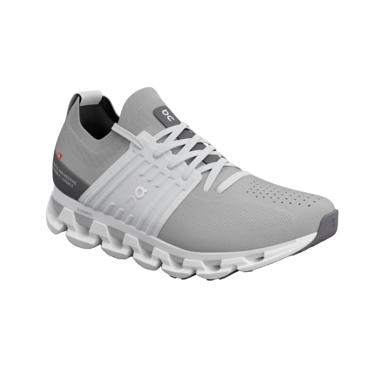 On Cloudswift 3 men's running shoe in alloy gray with white sole