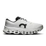 On Cloudmonster 3 running shoes in white with black details and CloudTec sole
