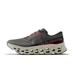 On Cloudmonster 3 running shoe in eclipse grey with ivory CloudTec sole