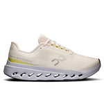 On Cloudsurfer Next women's running shoe in ivory with yellow details