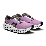 On Cloudmonster 3 Women's Running Shoes in Sakura Pink and Ivory White