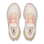 On Cloudrunner 3 running shoes in ivory with coral laces and accents