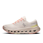 On Cloudrunner 3 running shoe in ivory with coral laces and yellow accent details