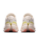 On Cloudrunner 3 running shoes rear view in ivory and dew colorway